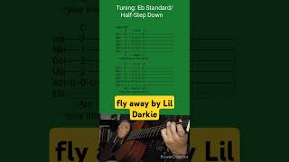 fly away by Lil Darkie Acoustic Guitar Tab shorts [upl. by Vere]