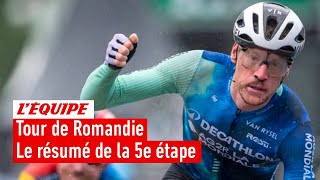 Tour de Romandie 2024  Dorian Godon remporte lultime étape Carlos Rodriguez soffre le général [upl. by Bihas]