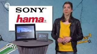 CHECK Digitale Bilderrahmen Hama Premium 15 vs Sony SFrame DPFWA700 [upl. by Arikehs]