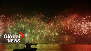 New Years 2024 countdown celebrations amp fireworks around the world  PART 2 [upl. by Eimat]