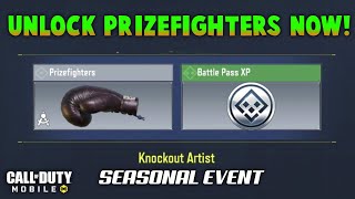 HOW TO UNLOCKGET BOXING GLOVES  PRIZEFIGHTERS COD MOBILE  KNOCKOUT ARTIST SEASONAL EVENT  CODM [upl. by Sakhuja]