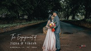 JIGNA 💍 VIKESH  ENGAGEMENT  HIGHLIGHTS  KVN BROS PHOTOGRAPHY [upl. by Acsicnarf]