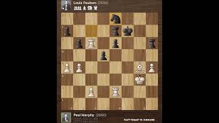 Paul Morphy vs Louis Paulsen • New York  USA 1857 [upl. by Yrolg880]