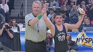 13YearOld Wins Varsity State Championship In Wrestling [upl. by Sisely]