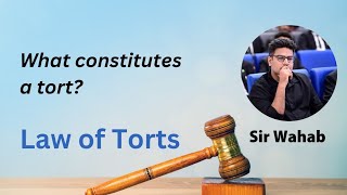 What constitutes a tort  Law of Torts  Sir Wahab [upl. by Latsyrk213]