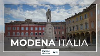 Modena Italy Walking Tour 4K  Palazzo Ducale Piazza Grande and Mercato Storico Albinelli [upl. by Akcire966]