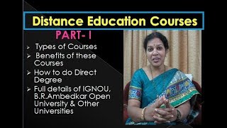 Distance Education Courses  PART 1 [upl. by Tija725]