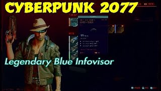 Cyberpunk 2077 Legendary Blue Aramid Coated Infovisor Location [upl. by Brendis78]