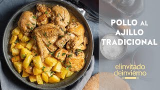 Pollo al ajillo tradicional una receta sencilla económica y muy sabrosa [upl. by Llerahs321]