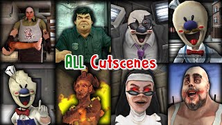 Ice Scream 18 Evil Nun 12 amp The Broken Mask Mr Meat 12  Keplerians All Cutscenes [upl. by Lletnwahs791]