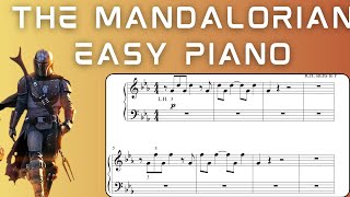 Theme from The Mandalorian  Easy Piano [upl. by Featherstone]