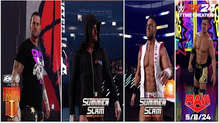 WWE 2K24  CM Punk SSLAM 2024AEW FD 23  LA Knight SSLAM 2024 Grayson Waller RAW 5824 Now On CC [upl. by Nahshon]