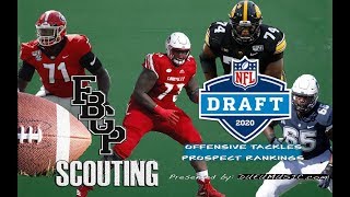 Football Gameplans 2020 NFL Draft Prospect Rankings Offensive Tackles [upl. by Waldos]