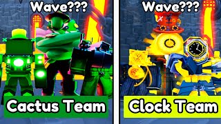 TITAN CACTUS TEAM VS CLOCK TEAM IN TTD [upl. by Brie]