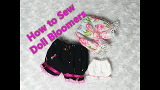 How to sew doll bloomers [upl. by Susie]