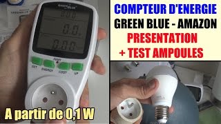 testeur de consommation électrique amazon green blue gb202 test avis wattmetre [upl. by Korman]