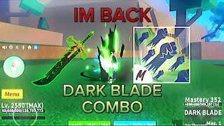 MENACING DARK BLADE COMBO😈🤫🫣  Blox Fruits [upl. by Etnoved]