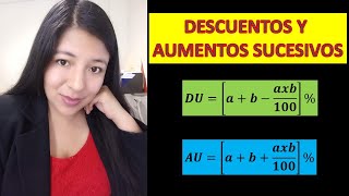 DESCUENTOS Y AUMENTOS SUCESIVOS [upl. by Adlecirg809]