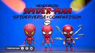 Comparison Nendoroid SpiderMan  Unbox Play Review [upl. by Akemeuwkuhc]