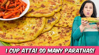 Best Result Wale 1 Cup Atta Gunde Bagair Aloo ke Parathay Recipe in Urdu Hindi  RKK [upl. by Adena591]