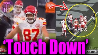 OMG Travis Kelce CRAZY celebrates Chiefs touchdown against the Raiders [upl. by Leilamag]