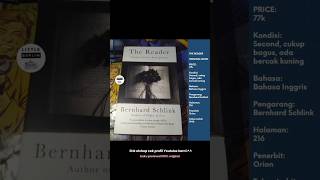 Bernhard Schlink THE READER 🇬🇧 novelpreloved bukuimport novelterbaru tokobuku [upl. by Gabby]