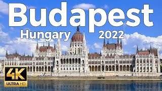 Budapest 2022 Hungary Walking Tour 4k Ultra HD 60fps  With Captions [upl. by Zilada]