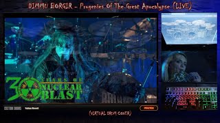 DIMMU BORGIR  Progenies Of The Great Apocalypse LIVE Virtual Drumming Cover by Yulius Rovell [upl. by Reifinnej632]