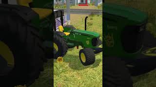 Mahindra tractor vs John Deere tractor trending trendingshorts viralvideo [upl. by Eiggep]