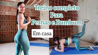 Treino Completo Para Pernas E Glúteos Em Casa [upl. by Aicenek104]