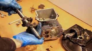 Engine Rebuild Briggs and Stratton Mower Rebuild with Narration  Part 1 [upl. by Nbi]