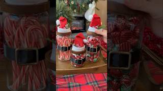 DIY Santa treat jars for Christmas time🎅🏼🎄 christmasdecor christmasdiy christmasideas [upl. by Rhtaeh]