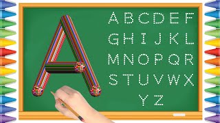 전재윤 알파벳 놀이 유아와 어린이를 위한 ABCD 대문자 A부터 Z까지 쓰기  Kids Alphabet A to Z  abc song  a for apple [upl. by Noivaz]