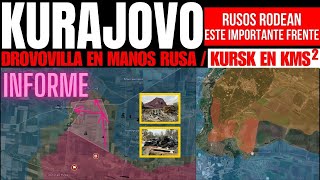 FRENTE SUR UCRANIANO COLAPSA RUSOS RODEAN KURAJOVO Y CAPTURAN DROVOVILLA AVANCES DETALLES WARMAP [upl. by Ender959]