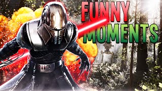 Star Wars Battlefront Funny Moments  Stormtrooper Whip Speeder Bike Fails Corpse Launches [upl. by Eikcin]