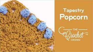 How to Crochet Popcorn Stitch To Pop Out of Project for Beginners [upl. by Elleinod]