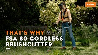 STIHL FSA 80 cordless brushcutter  Thats why​ [upl. by Courtland799]