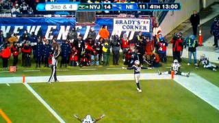 Santonio Holmes Amazing Touchdown Catch vs Patriots Divisional Playoffs [upl. by Eneli]