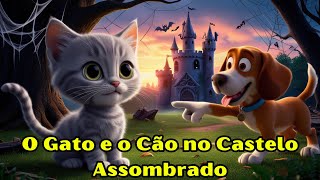 O Cão e o Gato no Castelo Assombrado  História infantil divertida [upl. by Neltiac]