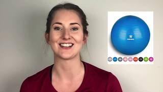 Antiburst Exercise Ball review  anti burst exercise ball review  Exercise Ball review [upl. by Inahpit]