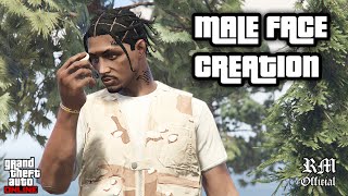 Clean Male Character Face Creation Tutorial  GTA 5 Online [upl. by Brandyn]