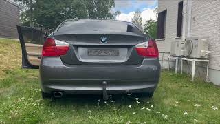 BMW e90 320i n46 2007 resonator delete exhaust sound [upl. by Femi]