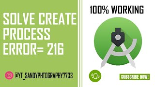 Hindi II 100Working Solve CreateProcess error216 in Android Studio sandyphotography7733 [upl. by Hembree]