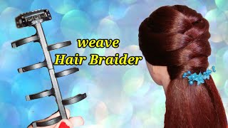 tricky hairstyle  hairstyling tool Useful accessory  weave hair Braider Braider [upl. by Yrred66]