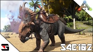 ARK Survival Evolved S4E102 Pachyrhinosaurus Tamed [upl. by Anauqat]