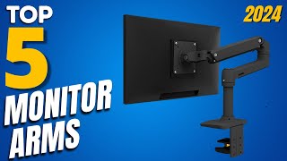 Top 5 Picks For The best Monitor Arm In 2024  Budget Monitor Arms [upl. by Alcinia]