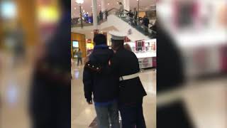 US Marine returns home to Staten Island to surprise family for Christmas [upl. by Lleraj]