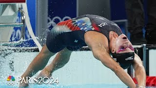 Regan Smith Kaylee McKeown set up blockbuster 100m backstroke final  Paris Olympics  NBC Sports [upl. by Aliekat]