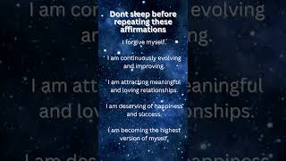 Affirmations for SelfLove  21daychallenge  Repeat Every Morning amp Night  transformyourlife [upl. by Hanima322]