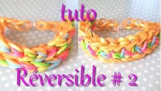 tuto  bracelet élastique réversible 2 [upl. by Anitsej]